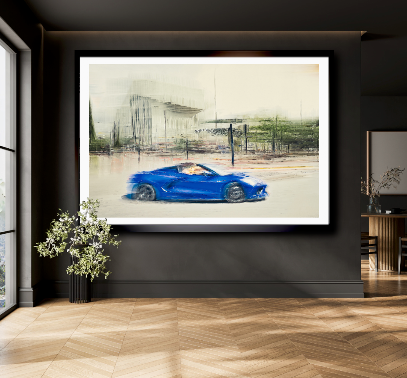Automotive Limited Edition wall art print of American Corvette classic sports car by Douglas Carr Photography