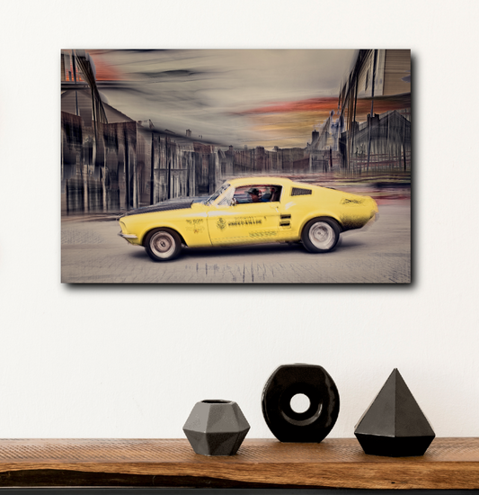 Automotive Limited Edition wall art print of American Chevy Killer Ford Mustang classic motor car by Douglas Carr Photography