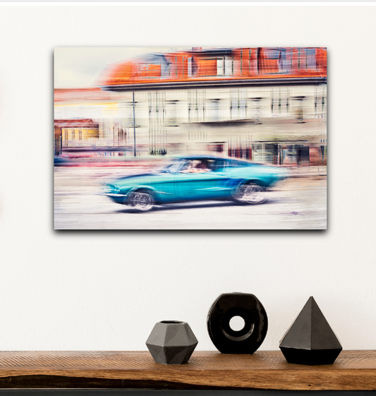Automotive Limited Edition wall art print of American classic Ford Mustang the Chevy Killer motor car by Douglas Carr Photography