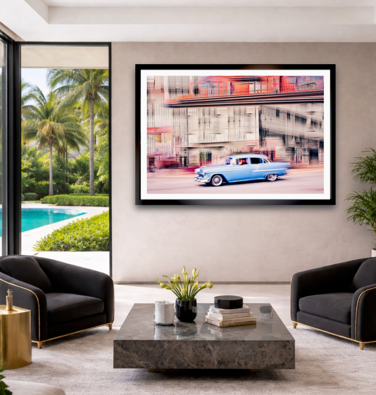 Automotive Limited Edition wall art print of a American 1955 Bel Air by Douglas Carr Photography