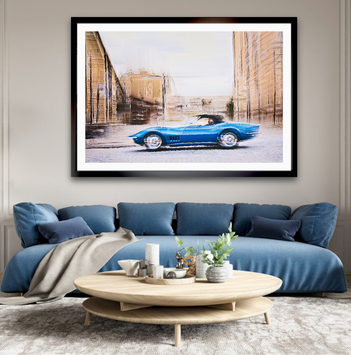 Automotive Limited Edition wall art print of American classic Corvette Stingray motor car by Douglas Carr Photography