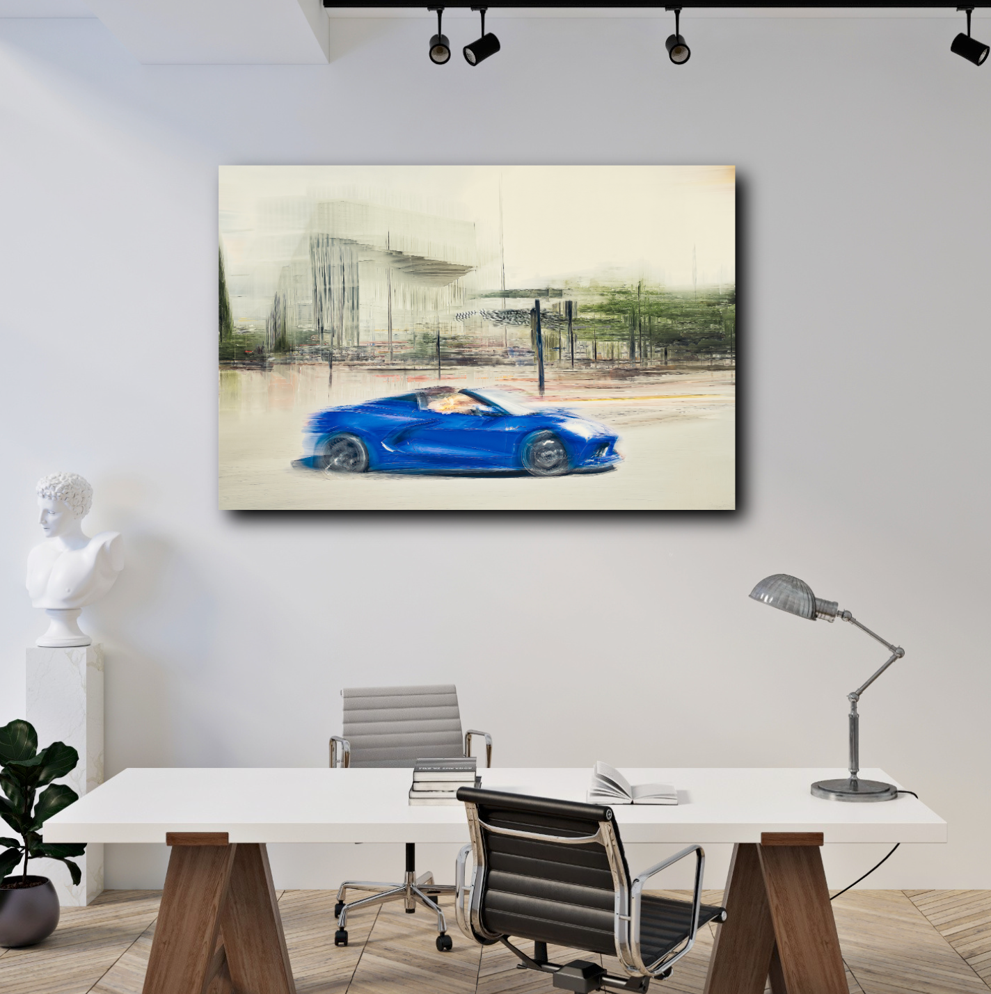 Automotive Limited Edition wall art print of American Corvette classic sports car by Douglas Carr Photography