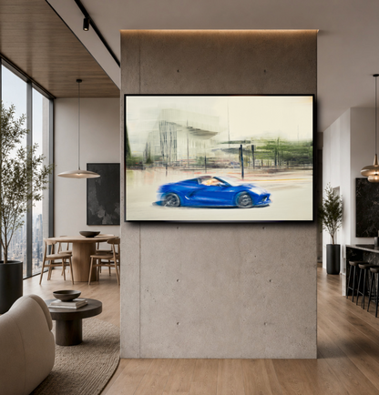 Automotive Limited Edition wall art print of American Corvette classic sports car by Douglas Carr Photography