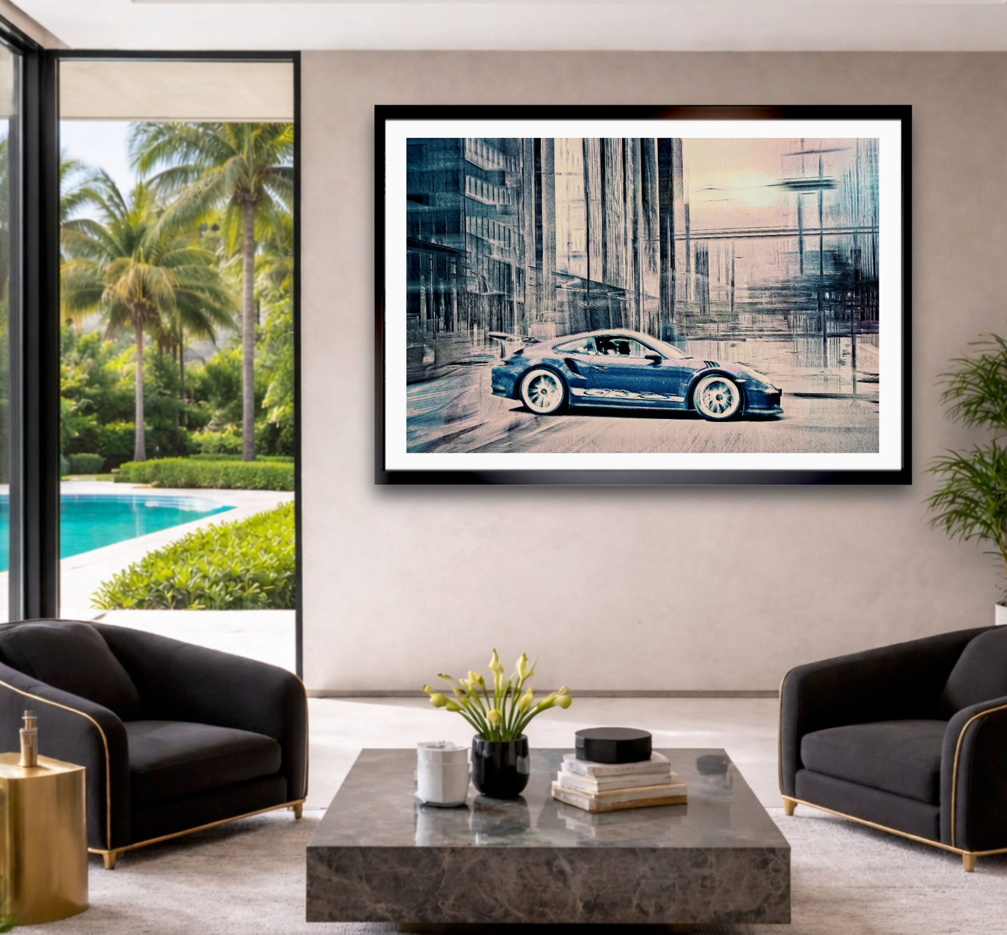Automotive Limited Edition wall art print of German classic Porsche sports car by Douglas Carr Photography