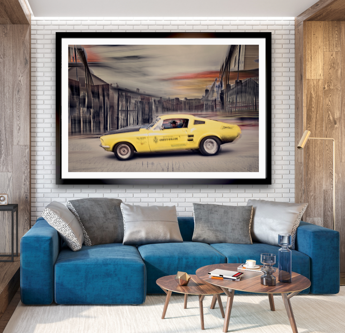 Automotive Limited Edition wall art print of American Chevy Killer Ford Mustang classic motor car by Douglas Carr Photography