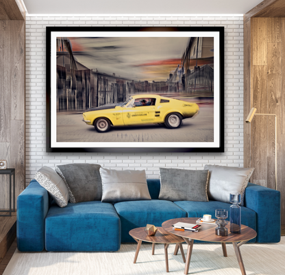Automotive Limited Edition wall art print of American Chevy Killer Ford Mustang classic motor car by Douglas Carr Photography