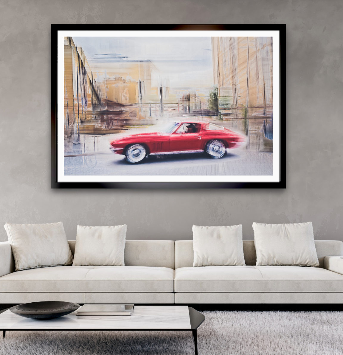 Automotive Limited Edition wall art print of American classic Corvette Stingray motor car by Douglas Carr Photography