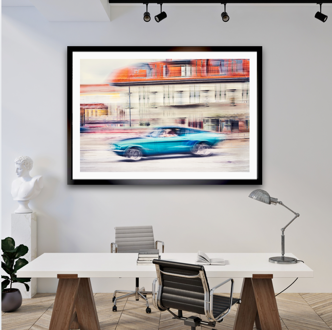 Automotive Limited Edition wall art print of American classic Ford Mustang the Chevy Killer motor car by Douglas Carr Photography