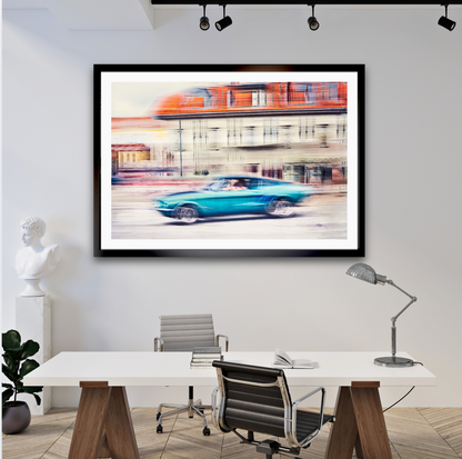 Automotive Limited Edition wall art print of American classic Ford Mustang the Chevy Killer motor car by Douglas Carr Photography