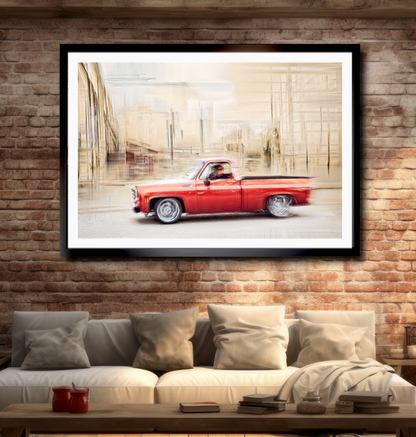 Automotive Limited Edition wall art print of American classic pickup truck by Douglas Carr Photography