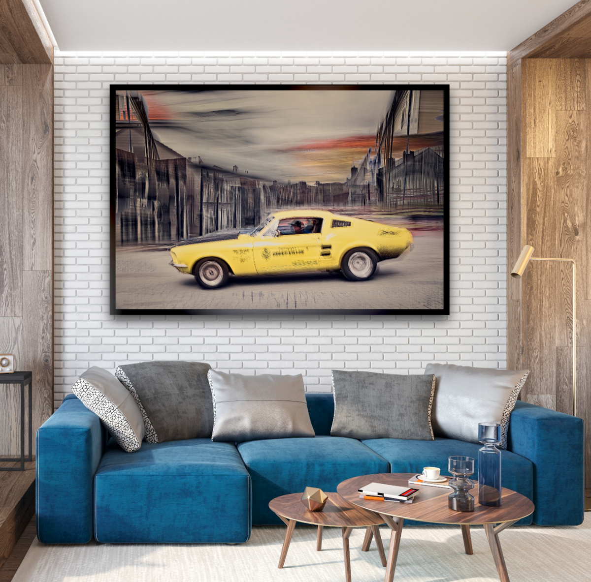 Automotive Limited Edition wall art print of American Chevy Killer Ford Mustang classic motor car by Douglas Carr Photography