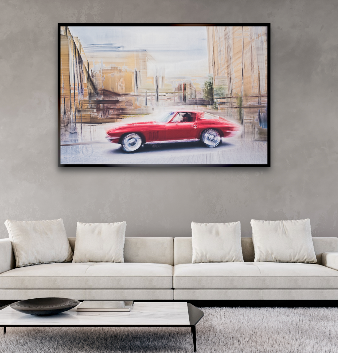 Automotive Limited Edition wall art print of American classic Corvette Stingray motor car by Douglas Carr Photography