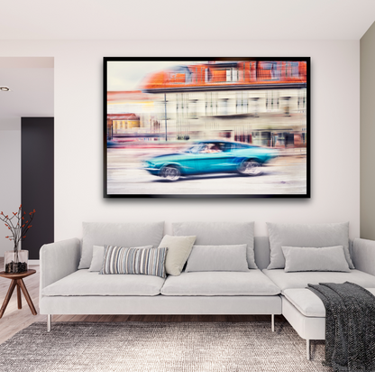 Automotive Limited Edition wall art print of American classic Ford Mustang the Chevy Killer motor car by Douglas Carr Photography