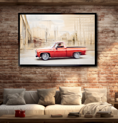 Automotive Limited Edition wall art print of American classic pickup truck by Douglas Carr Photography