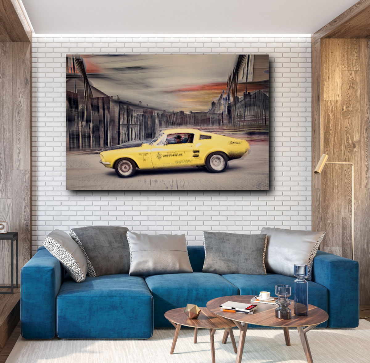 Automotive Limited Edition wall art print of American Chevy Killer Ford Mustang classic motor car by Douglas Carr Photography