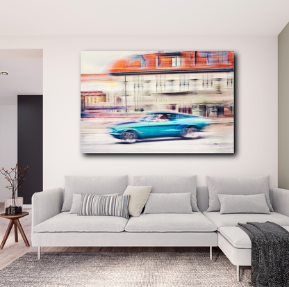 Automotive Limited Edition wall art print of American classic Ford Mustang the Chevy Killer motor car by Douglas Carr Photography