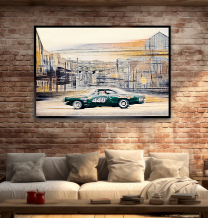 Automotive Limited Edition wall art print of American Dodge classic motor car by Douglas Carr Photography