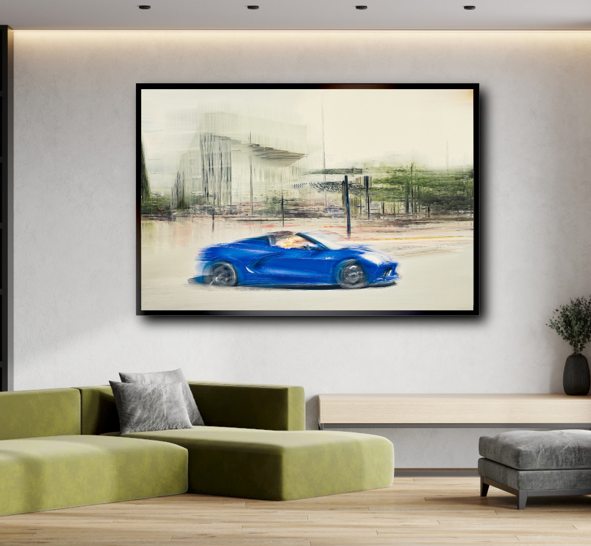 Automotive Limited Edition wall art print of American Corvette classic sports car by Douglas Carr Photography