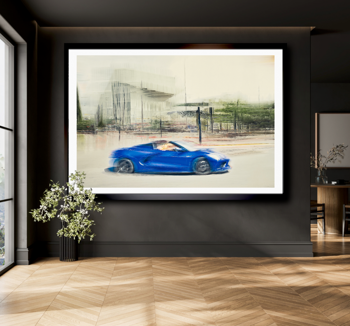 Automotive Limited Edition wall art print of American Corvette classic sports car by Douglas Carr Photography