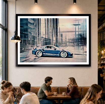 Automotive Limited Edition wall art print of German classic Porsche sports car by Douglas Carr Photography