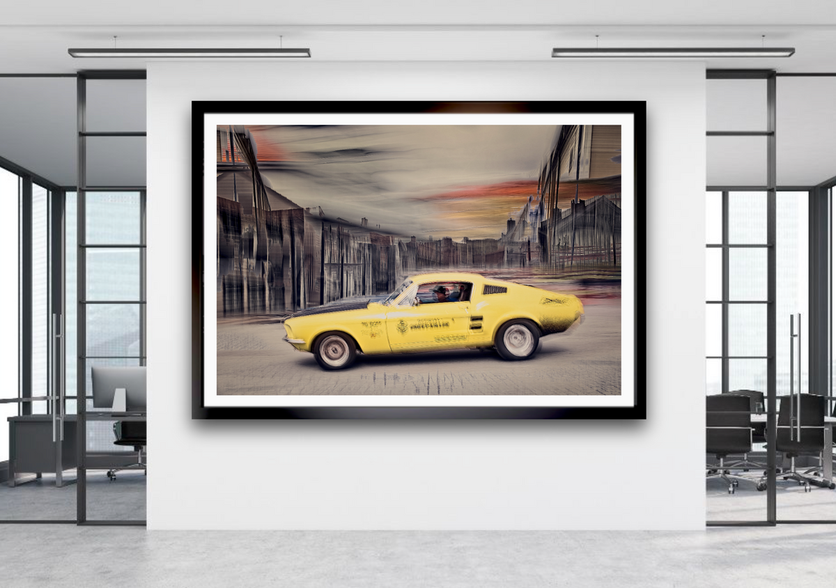Automotive Limited Edition wall art print of American Chevy Killer Ford Mustang classic motor car by Douglas Carr Photography