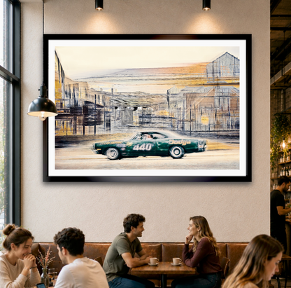 Automotive Limited Edition wall art print of American Dodge classic motor car by Douglas Carr Photography