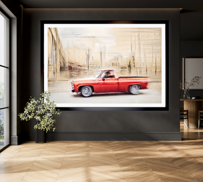 Automotive Limited Edition wall art print of American classic pickup truck by Douglas Carr Photography