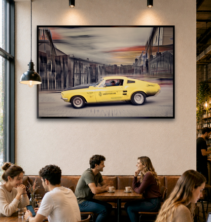 Automotive Limited Edition wall art print of American Chevy Killer Ford Mustang classic motor car by Douglas Carr Photography
