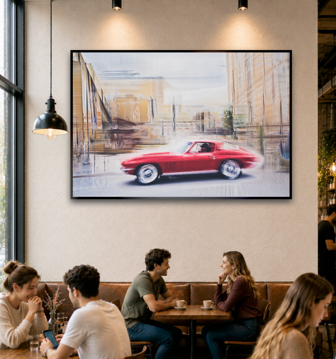 Automotive Limited Edition wall art print of American classic Corvette Stingray motor car by Douglas Carr Photography