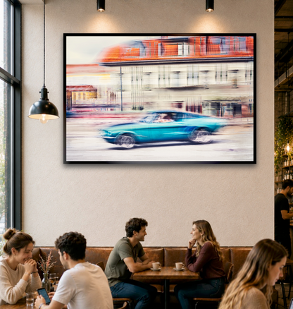 Automotive Limited Edition wall art print of American classic Ford Mustang the Chevy Killer motor car by Douglas Carr Photography