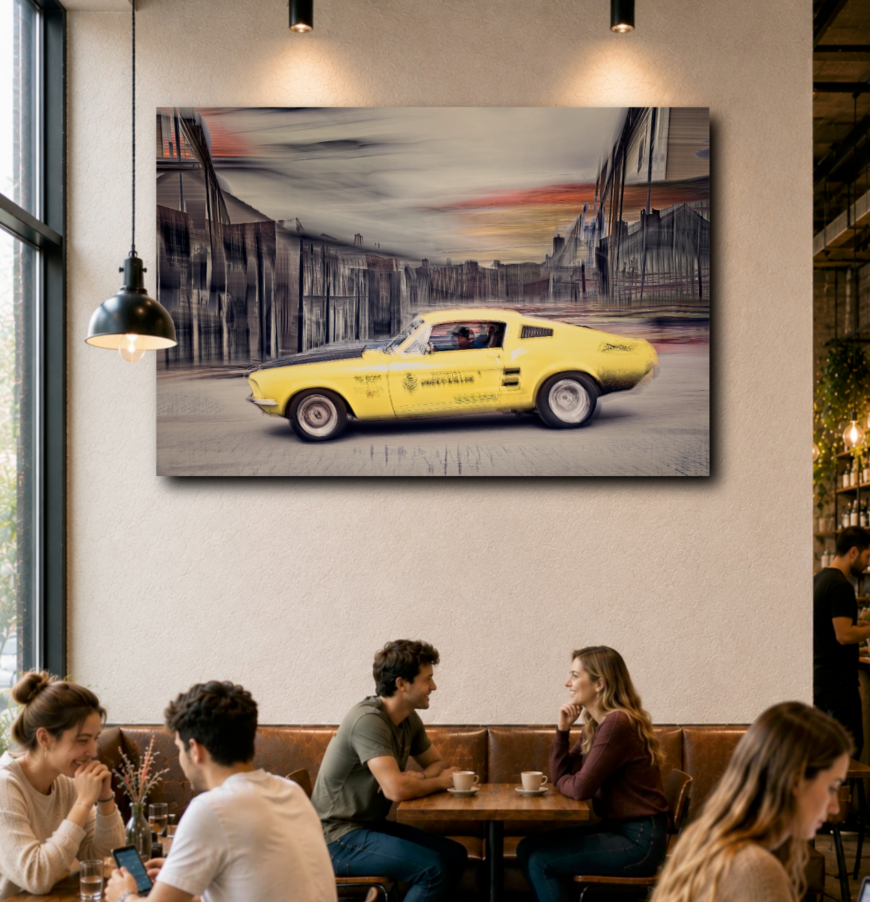 Automotive Limited Edition wall art print of American Chevy Killer Ford Mustang classic motor car by Douglas Carr Photography