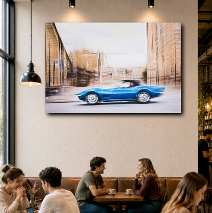 Automotive Limited Edition wall art print of American classic Corvette Stingray motor car by Douglas Carr Photography