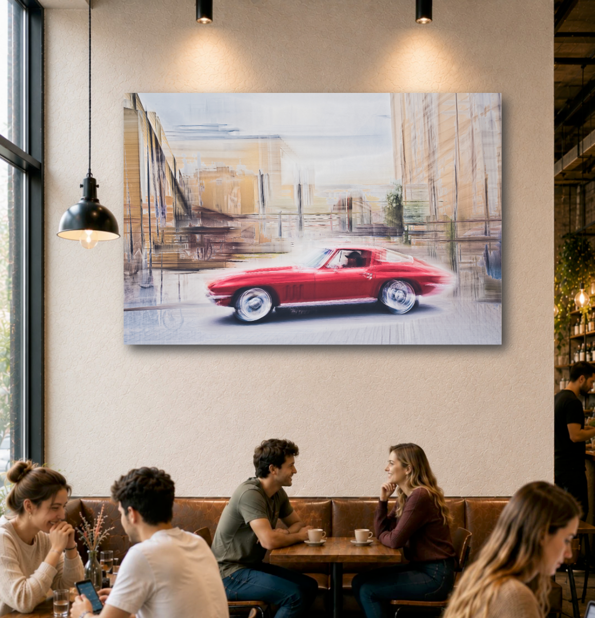 Automotive Limited Edition wall art print of American classic Corvette Stingray motor car by Douglas Carr Photography