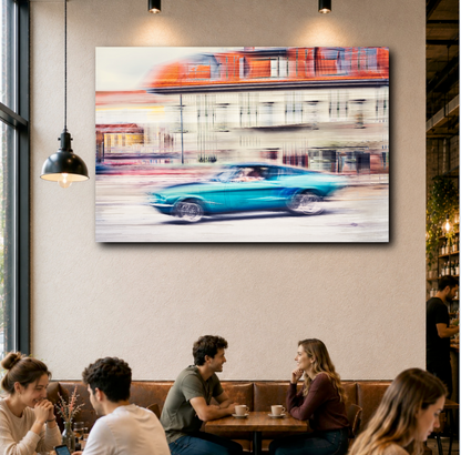 Automotive Limited Edition wall art print of American classic Ford Mustang the Chevy Killer motor car by Douglas Carr Photography