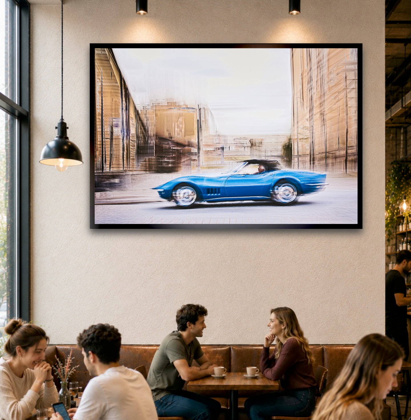 Automotive Limited Edition wall art print of American classic Corvette Stingray motor car by Douglas Carr Photography