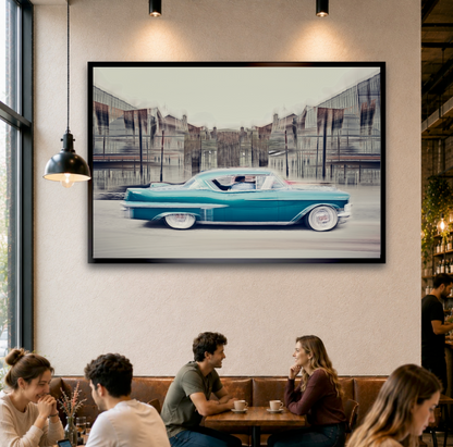 Automotive Limited Edition wall art print of American classic cadillac motor car by Douglas Carr Photography