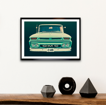 Vintage GMC pickup truck  American classic car fine art photography wall art print by Douglas Carr – Oslo Art Prints