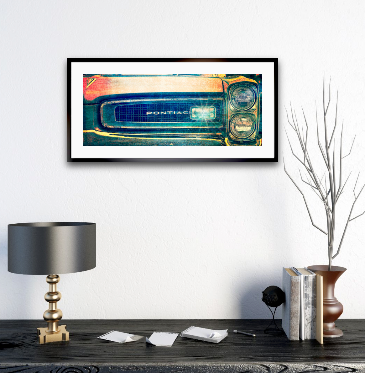 1966 Pontiac grill an American classic car fine art photography wall art print by Douglas Carr – Oslo Art Prints