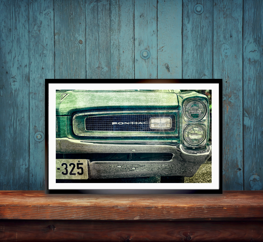1966 Pontiac vintage American classic car grille fine art photography wall art print by Douglas Carr – Oslo Art Prints