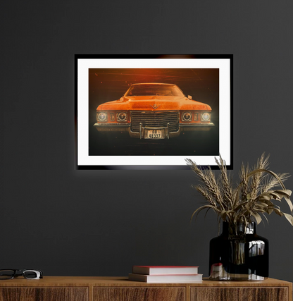 Skull Eyes 1972 Cadillac DeVille American classic car fine art photography wall art print by Douglas Carr – Oslo Art Prints