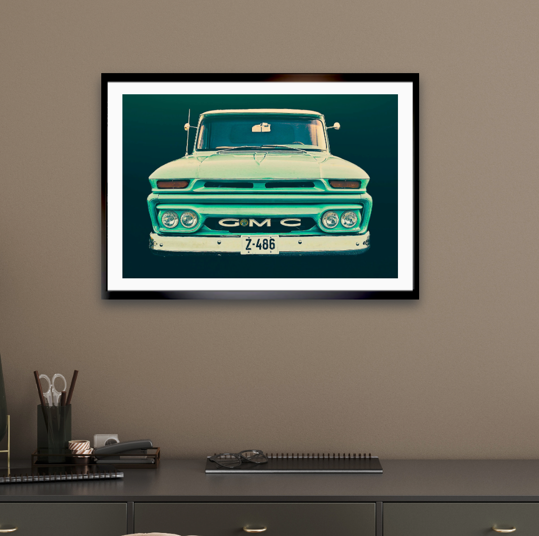 Vintage GMC pickup truck  American classic car fine art photography wall art print by Douglas Carr – Oslo Art Prints