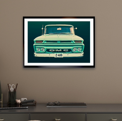 Vintage GMC pickup truck  American classic car fine art photography wall art print by Douglas Carr – Oslo Art Prints
