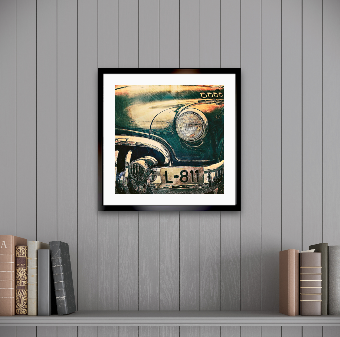 American classic 1950 Buick Roadmaster Tourback vintage car close up grille details Limited Edition fine art photography wall art print by Douglas Carr – Oslo Art Prints
