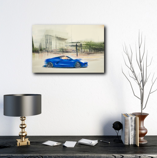 Automotive Limited Edition wall art print of American Corvette classic sports car by Douglas Carr Photography