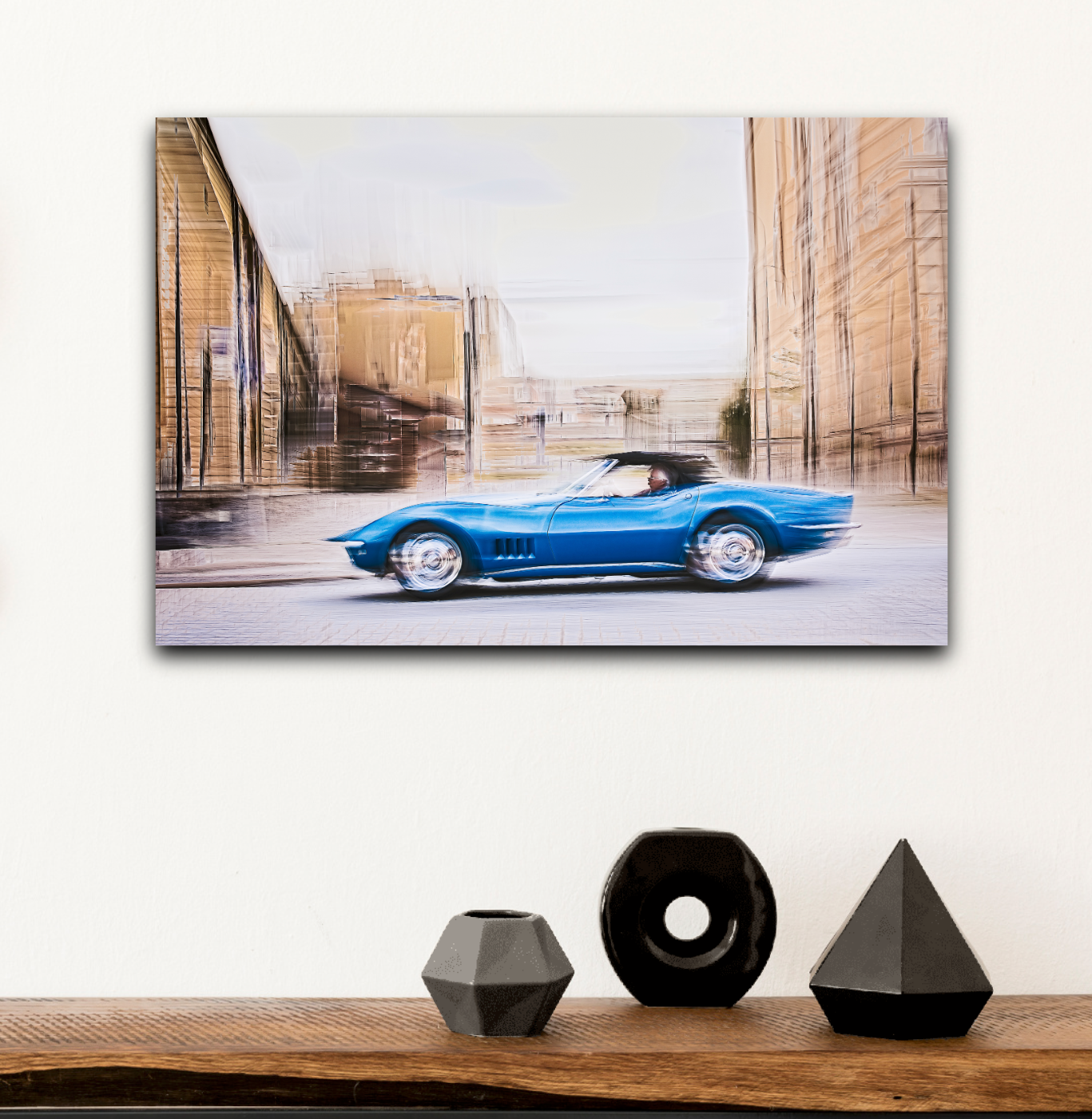 Automotive Limited Edition wall art print of American classic Corvette Stingray motor car by Douglas Carr Photography