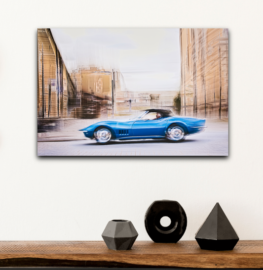 Automotive Limited Edition wall art print of American classic Corvette Stingray motor car by Douglas Carr Photography