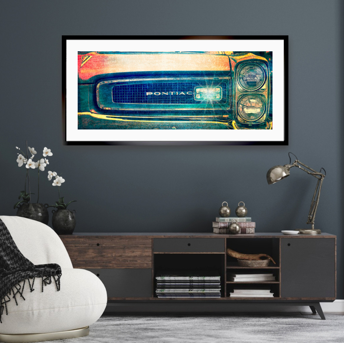 1966 Pontiac grill an American classic car fine art photography wall art print by Douglas Carr – Oslo Art Prints