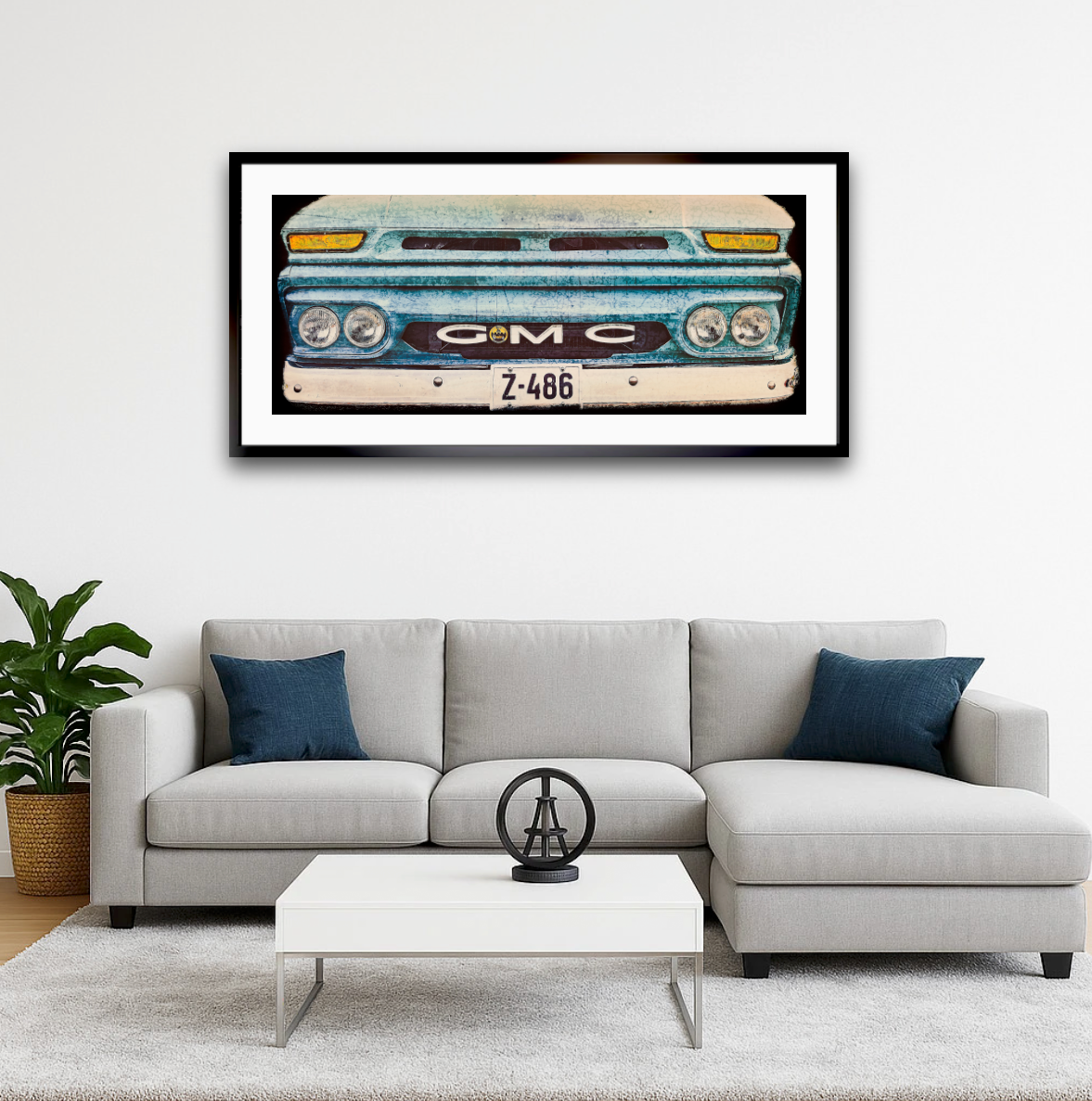 Vintage 1960 GMC pickup grille American classic car fine art photography wall art print by Douglas Carr – Oslo Art Prints