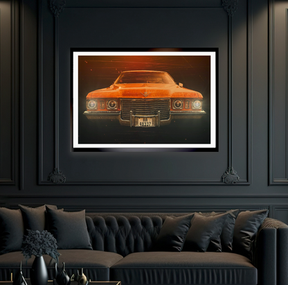 Skull Eyes 1972 Cadillac DeVille American classic car fine art photography wall art print by Douglas Carr – Oslo Art Prints