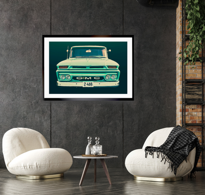 Vintage GMC pickup truck  American classic car fine art photography wall art print by Douglas Carr – Oslo Art Prints